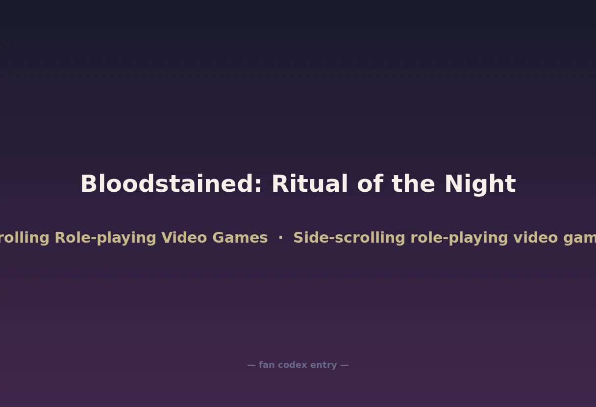 Bloodstained: Ritual of the Night
