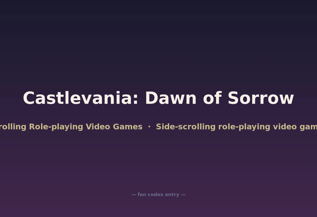 Castlevania: Dawn of Sorrow